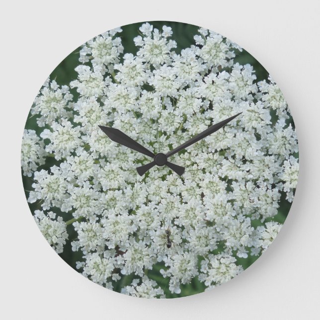 Grande Horloge Ronde Tropic Flower Wall Clock (Recto)