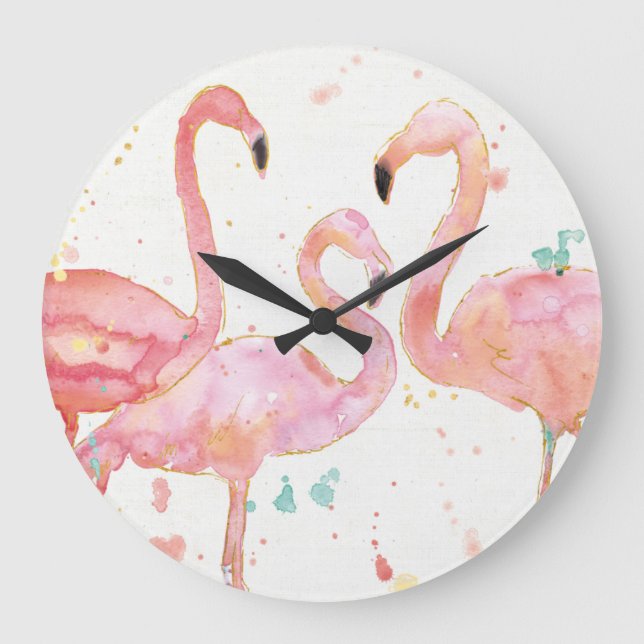 Grande Horloge Ronde Tropical | Gathering of Flamingos (Recto)