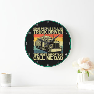 Grande Horloge Ronde Trucker Papa : Appel le plus important