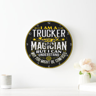 Grande Horloge Ronde Trucker, pas Magicien : Je Comprends La Confusion