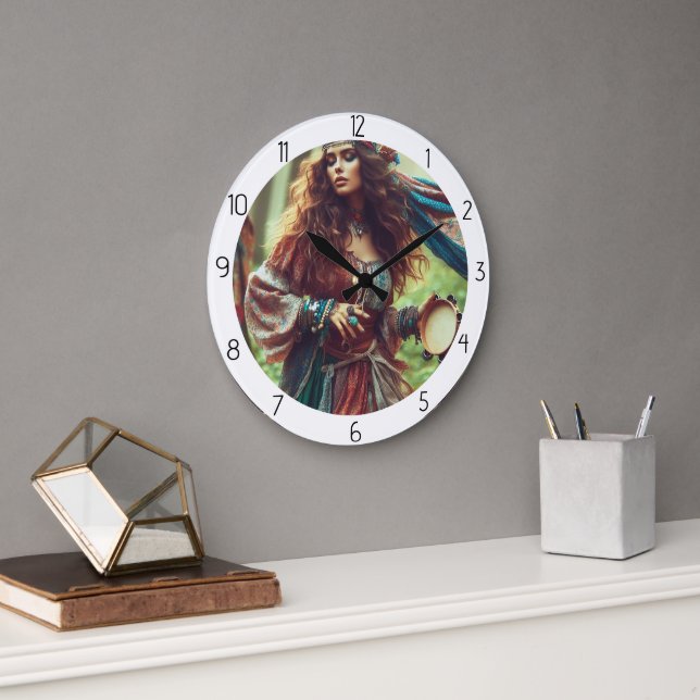 GRANDE HORLOGE RONDE TSIGANE (Bureau)