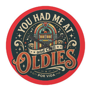 Grande Horloge Ronde Tu m'as eu avec Oldies