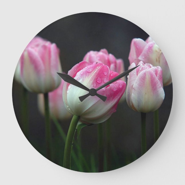 Grande Horloge Ronde Tulipes (Recto)