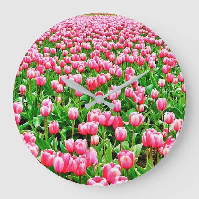 Grande Horloge Ronde Tulips (Recto)