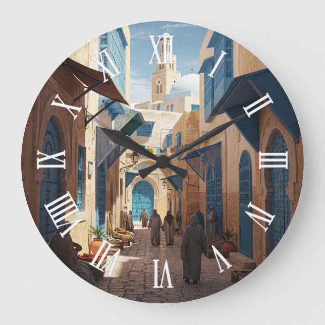 Grande Horloge Ronde Tunis Tunisia Travel Medina (Recto)