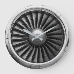 Grande Horloge Ronde Turbine moteur à réaction