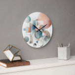 Grande Horloge Ronde Turquoise Gris Bleu Beige Roue Rouge Abstrait Art<br><div class="desc">Ajoutez un peu d'élégance et de raffinement à votre mur avec cette horloge murale étonnante avec un turquoise, gris, bleu, et rouille rouge formes abstraites motif art. Cette horloge murale est faite d'acrylique de haute qualité qui est durable, léger et facile à accrocher. Vous pouvez choisir parmi différentes tailles et...</div>