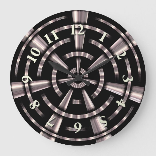 Grande Horloge Ronde Tuyaux en vapeur (Recto)