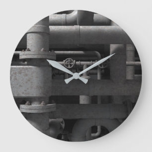Grande Horloge Ronde Tuyaux et vannes industriels