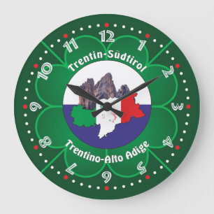 Grande Horloge Ronde Tyrol du Sud - Alto Adige - Italie - Heure italien