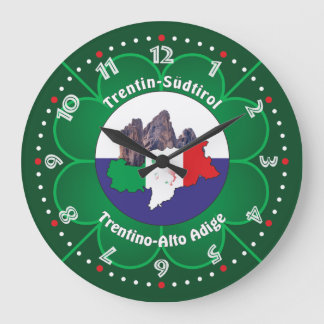 Grande Horloge Ronde Tyrol du Sud - Alto Adige - Italie - Heure italien