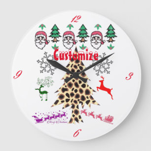 Grande Horloge Ronde Ugly Christmas Random Mishmash Thunder_Cove