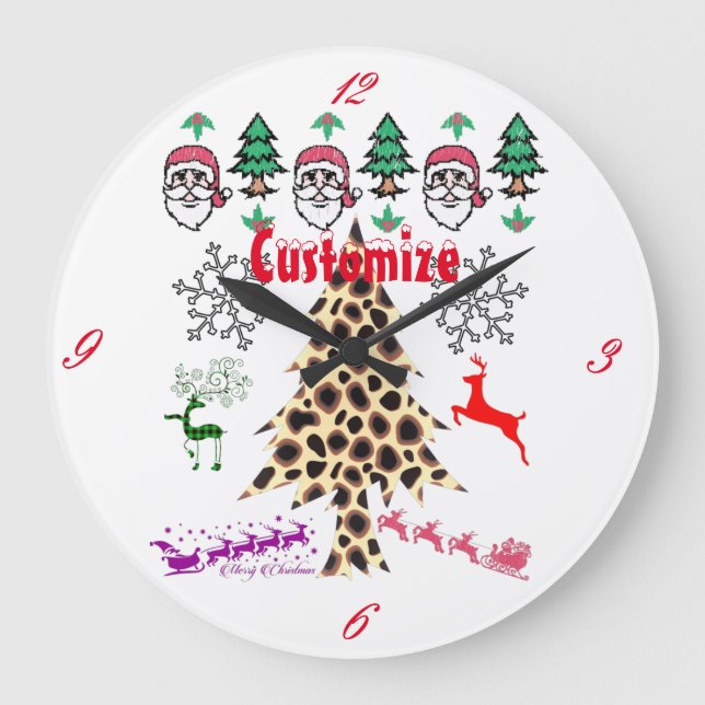 Grande Horloge Ronde Ugly Christmas Random Mishmash Thunder_Cove (Recto)