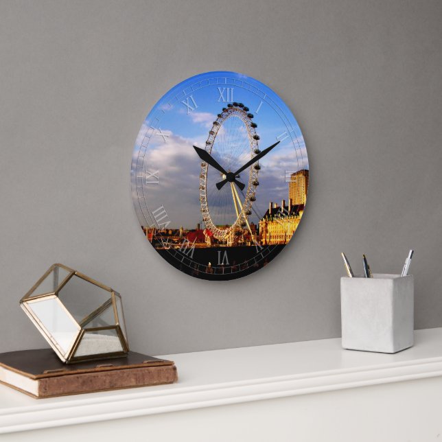 Grande Horloge Ronde UK Beautiful LONDON EYE Scenery (Bureau)