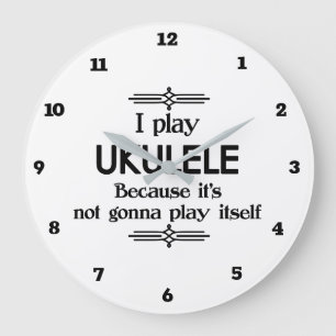 Grande Horloge Ronde Ukulele