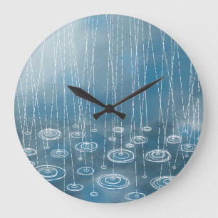 Grande Horloge Ronde Un autre jour pluvieux