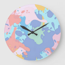 Un motif désordonné de taches de peinture