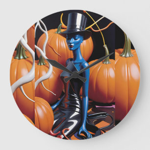 Grande Horloge Ronde Un rêve d'Halloween - Ken Gage Art