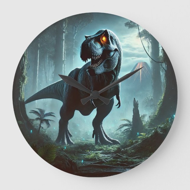 Grande Horloge Ronde Un Tyrannosaurus rex massif (Recto)