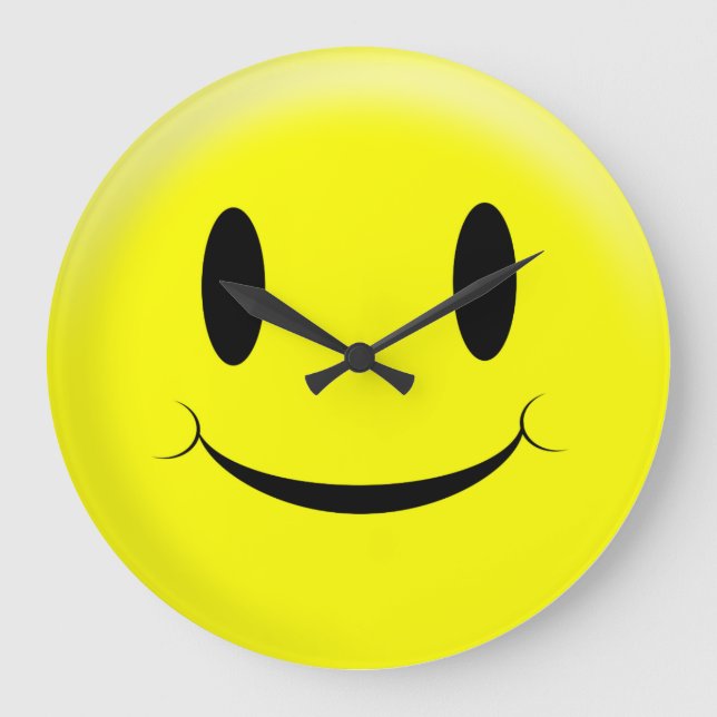 Grande Horloge Ronde Un visage joyeux sans nombre (Recto)