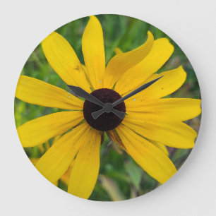 Grande Horloge Ronde Une fleur ondulée