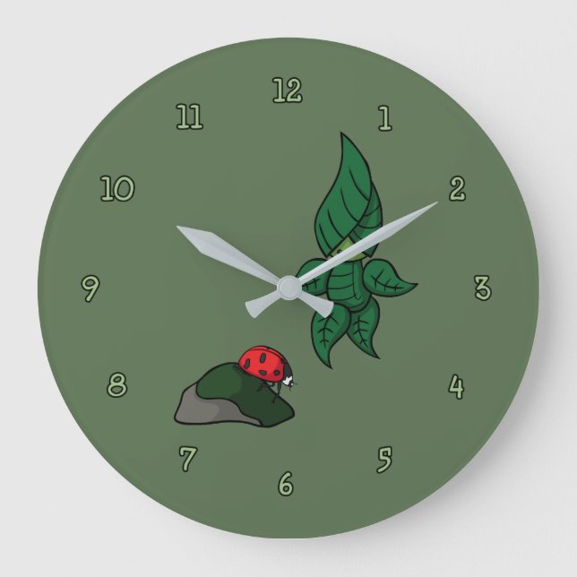 Grande Horloge Ronde Une marche dans l'horloge des bois (Recto)