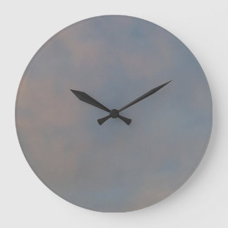 Grande Horloge Ronde Une promenade dans les nuages 8 nuages roses dans