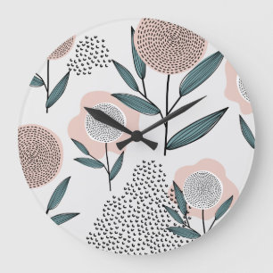 Grande Horloge Ronde Une rose