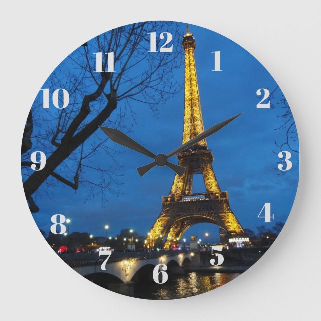 Grande Horloge Ronde Une Soirée Magique À Paris (Recto)