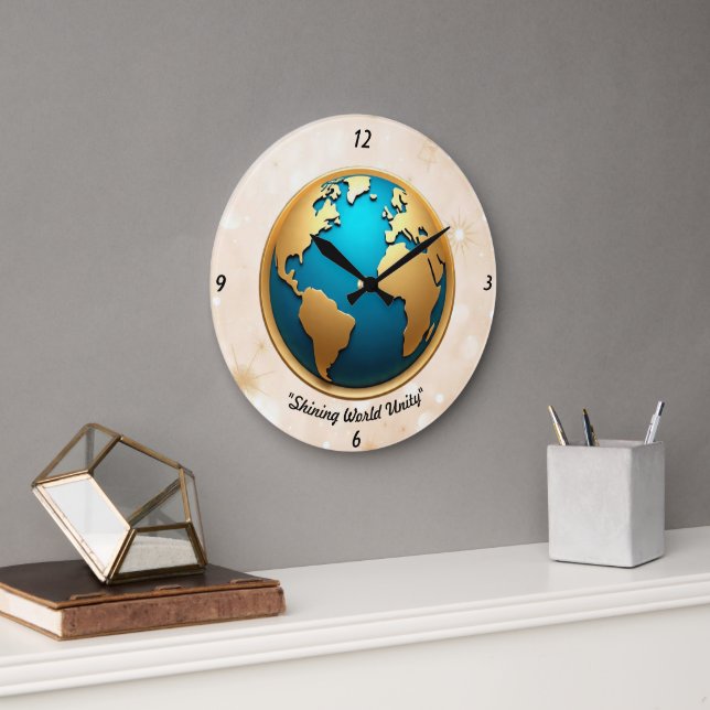 Grande Horloge Ronde "Une vision globale brillante" (Bureau)