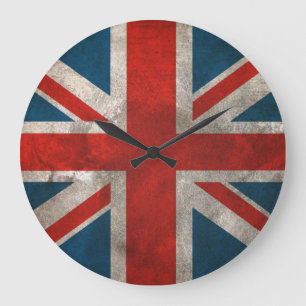 Grande Horloge Ronde Union Jack britannique