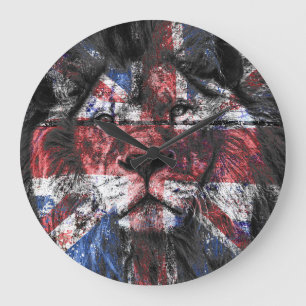 Grande Horloge Ronde Union Jack Lion