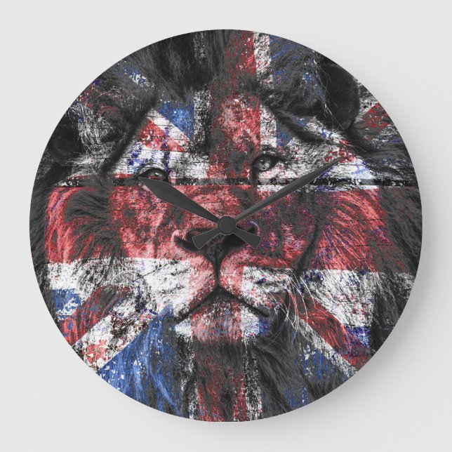 Grande Horloge Ronde Union Jack Lion (Recto)