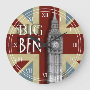 Grande Horloge Ronde Union Jack London Big Ben