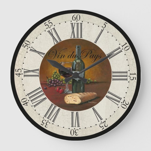 Grande Horloge Ronde USA Wine Clock (Recto)