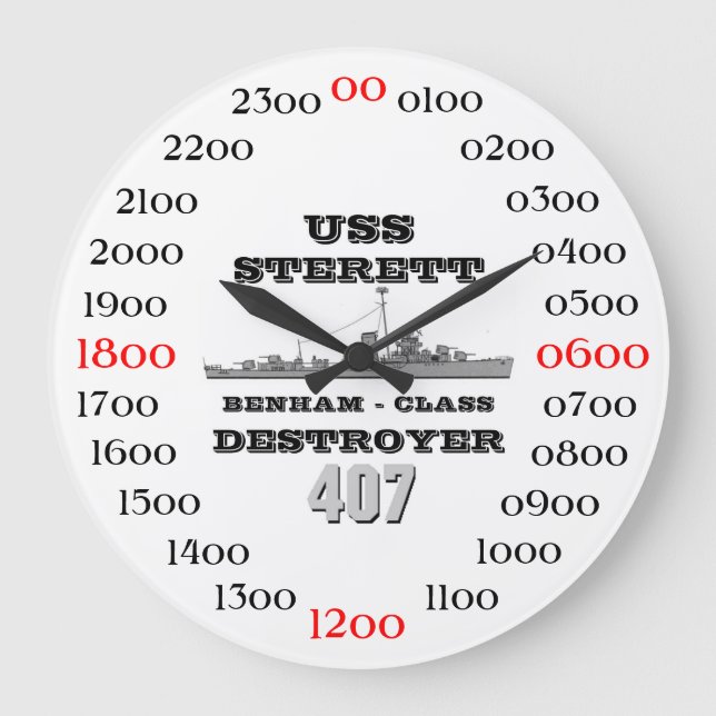 Grande Horloge Ronde USS Sterett (DD-407) (Recto)