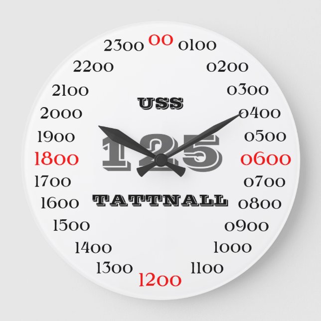 Grande Horloge Ronde USS Tattnall (DD-125) (Recto)