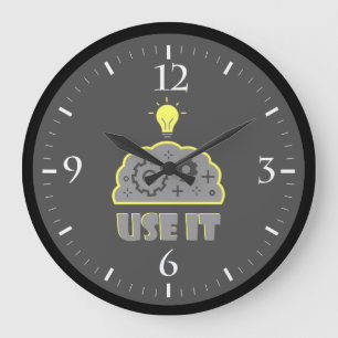 Grande Horloge Ronde Utiliser votre cerveau