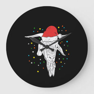 Grande Horloge Ronde Vacances de Noël à Goat Lover