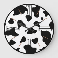 Vache blanche noire poster de animal cachée avec m
