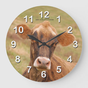 Grande Horloge Ronde Vache du Jersey