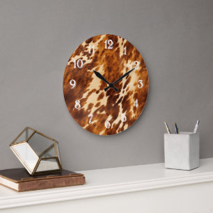 Grande Horloge Ronde Vachette Brown