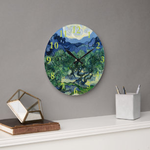 Grande Horloge Ronde Van Gogh La peinture paysagère des oliviers
