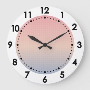 Grande Horloge Ronde Vaporwave