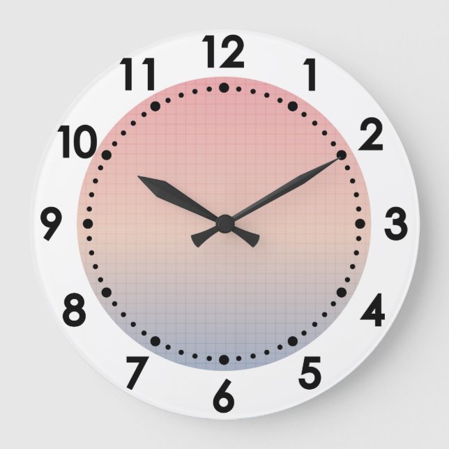 Grande Horloge Ronde Vaporwave (Recto)