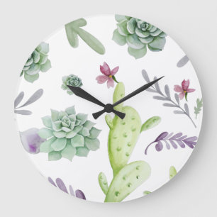 Grande Horloge Ronde Variété Cactus