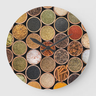 Grande Horloge Ronde Various spices and food ingredients