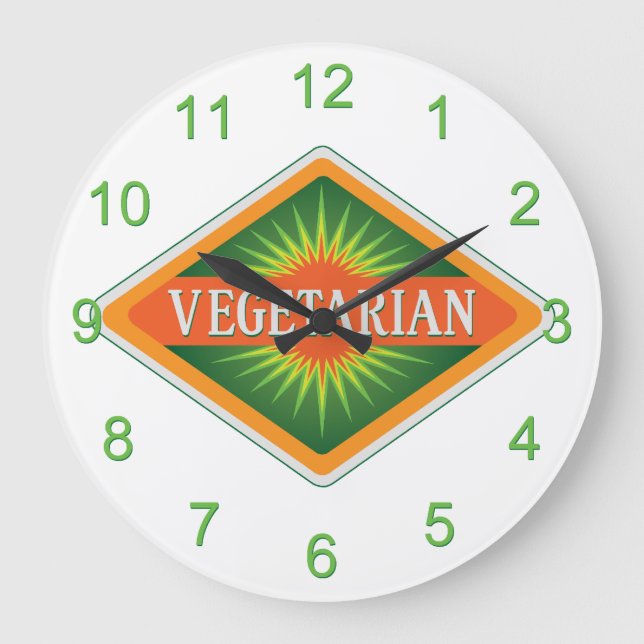 Grande Horloge Ronde Végétarien (Recto)