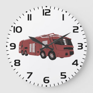 Grande Horloge Ronde Véhicule de commandement de science-fiction rouge