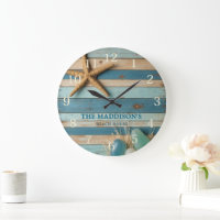Verre de mer et bois de plage nautique - Bleu sarc